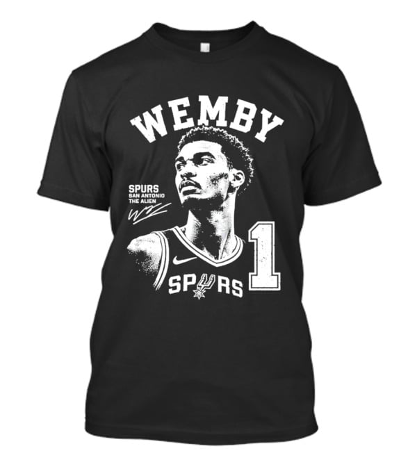 Wemby Victor Wembanyama Spurs The Alien 2026 Basketball Nba San Antonio 1 T-Shirt