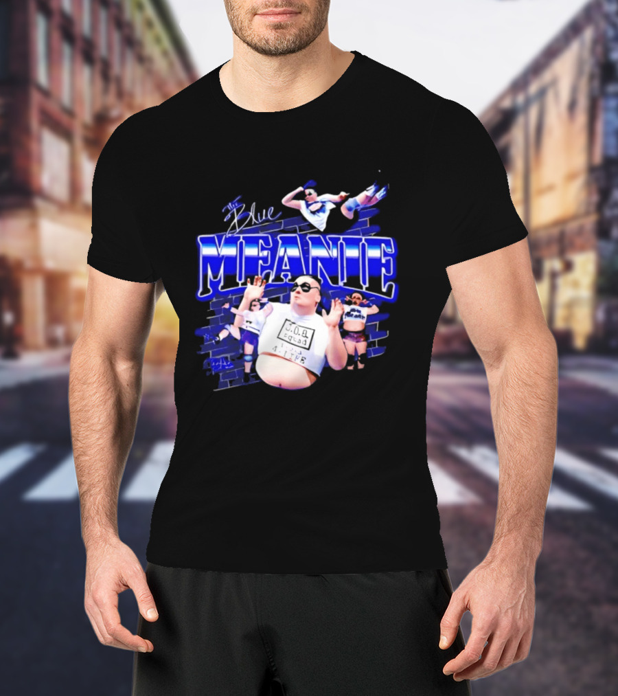 The Blue Meanie Brian Heffron Wrestling T-Shirt