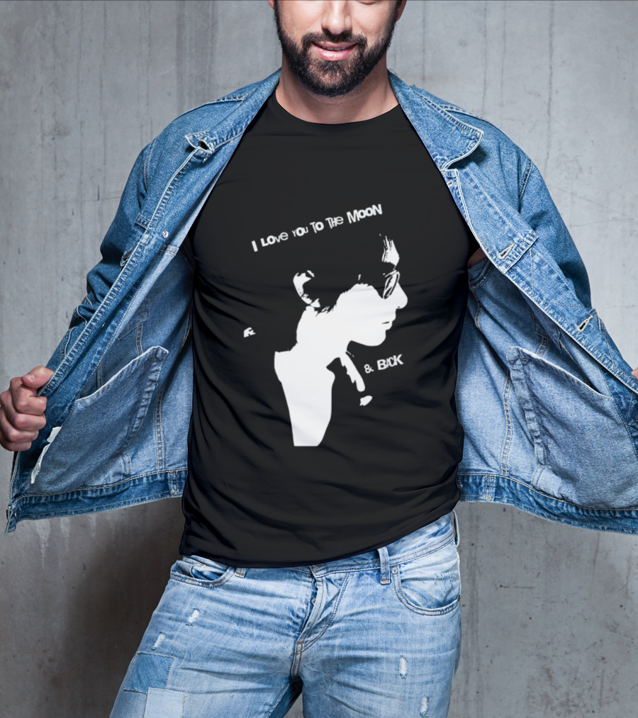 I Love You To The Moon And Back Romantic Expression T-Shirt
