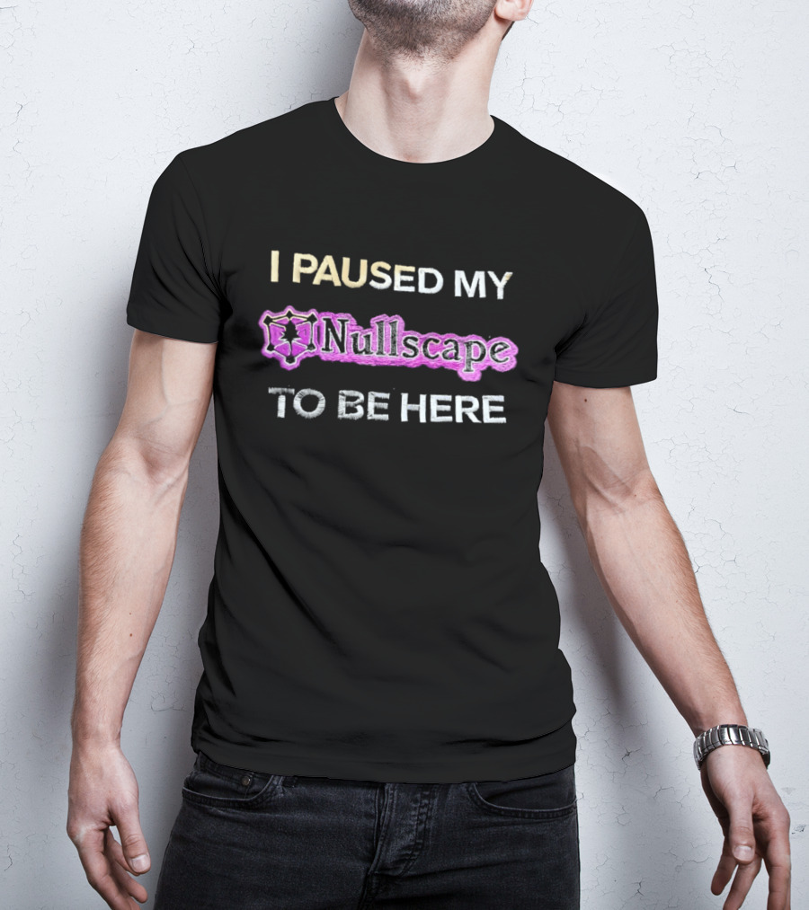 I Paused My Nullscape To Be Here Gaming Meme T-Shirt