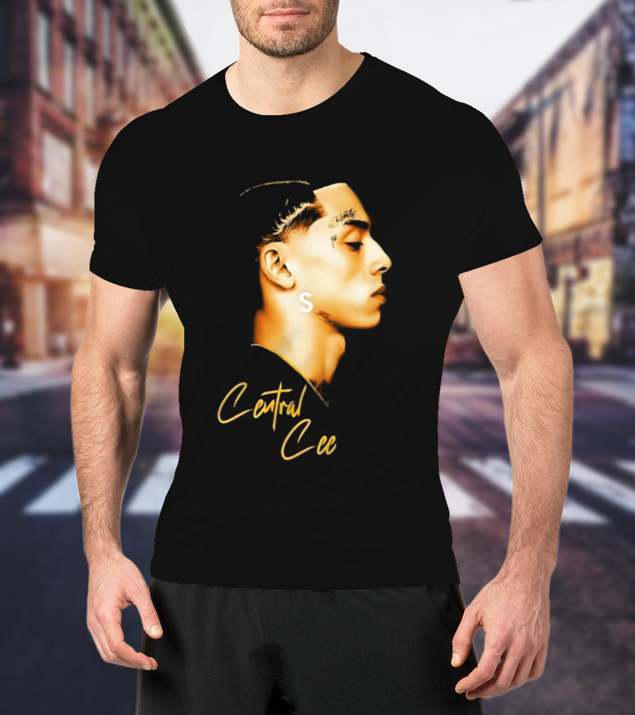 Central Cee Star UK Portrait Profile T-Shirt