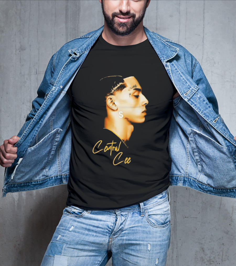 Central Cee Star UK Portrait Profile T-Shirt