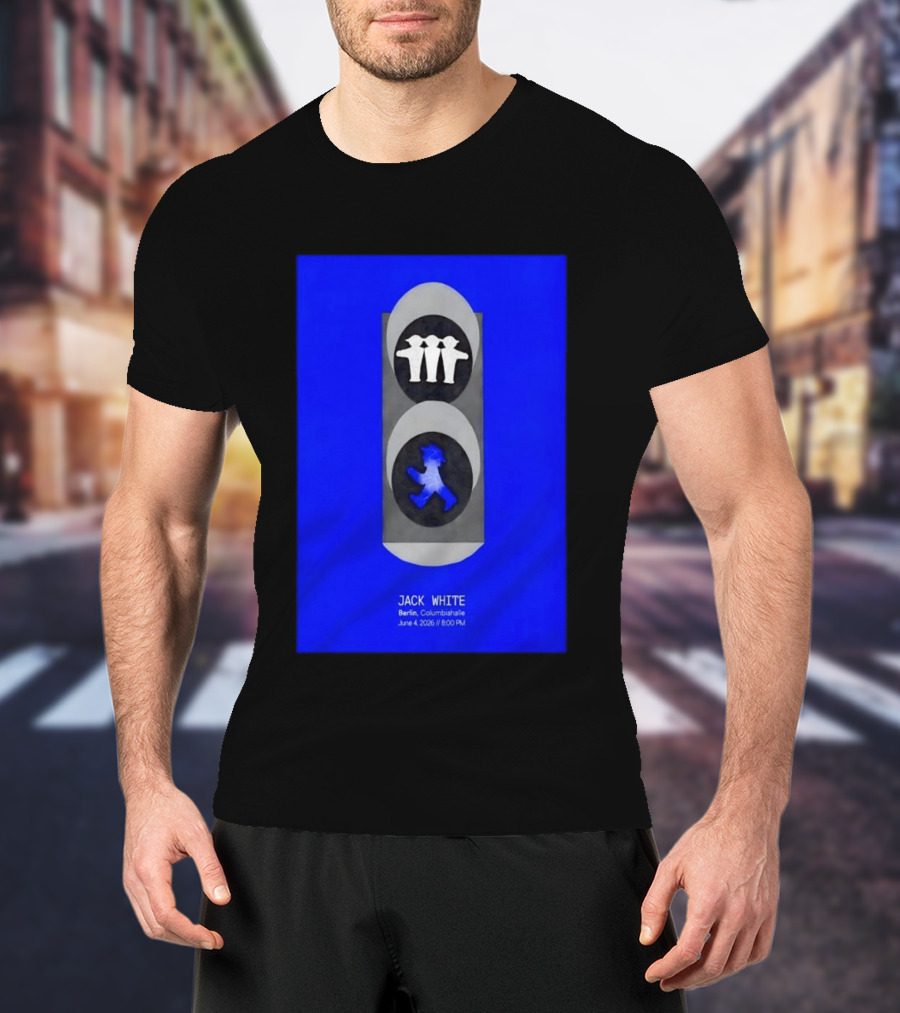 Jack White Berlin Columbiahalle June 4 2026 Ampelmann Traffic Light Icon Concert 8PM T-Shirt