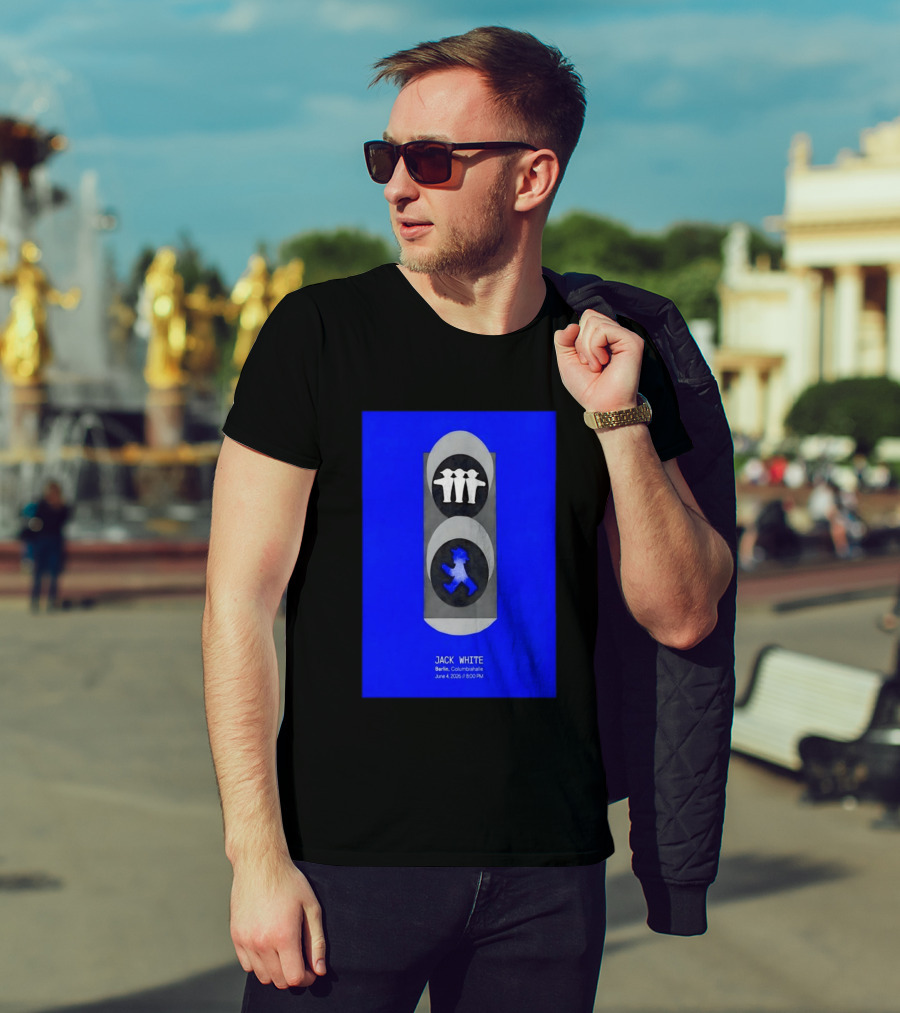 Jack White Berlin Columbiahalle June 4 2026 Ampelmann Traffic Light Icon Concert 8PM T-Shirt