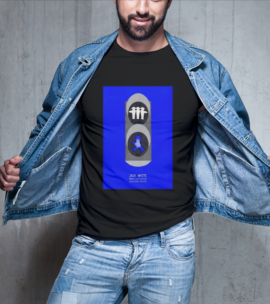 Jack White Berlin Columbiahalle June 4 2026 Ampelmann Traffic Light Icon Concert 8PM T-Shirt