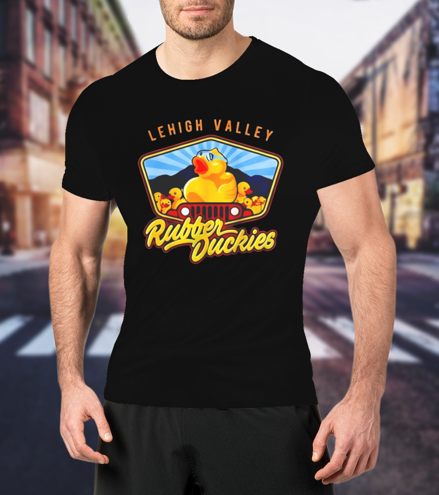 Lehigh Valley IronPigs Rubber Duckies Jeep T-Shirt