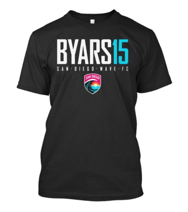 Byars 15 San Diego Wave FC National Women's Soccer League T-Shirt