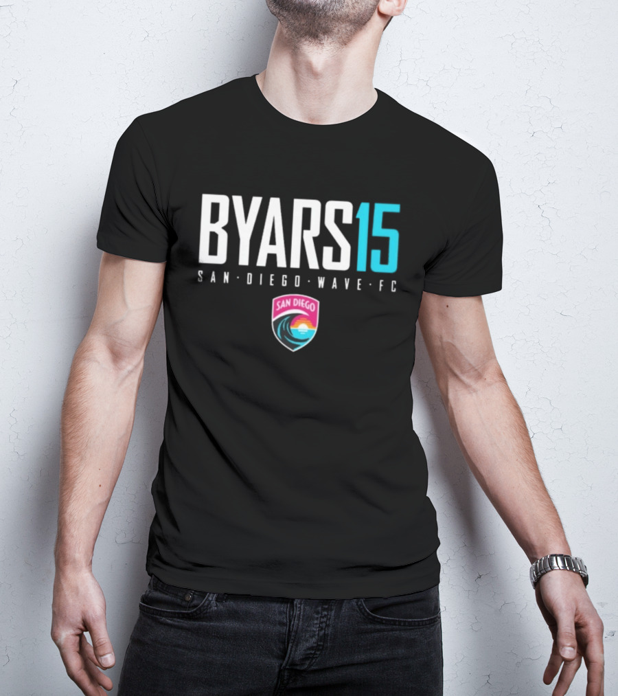 Byars 15 San Diego Wave FC National Women's Soccer League T-Shirt