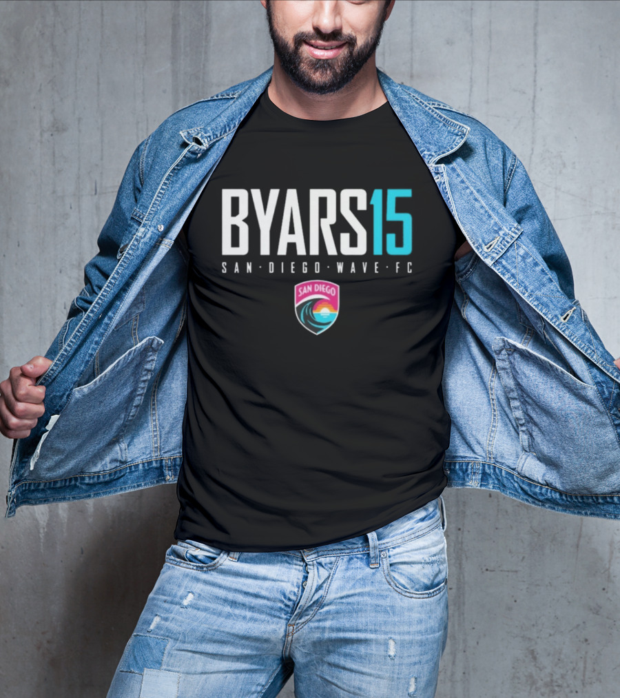 Byars 15 San Diego Wave FC National Women's Soccer League T-Shirt