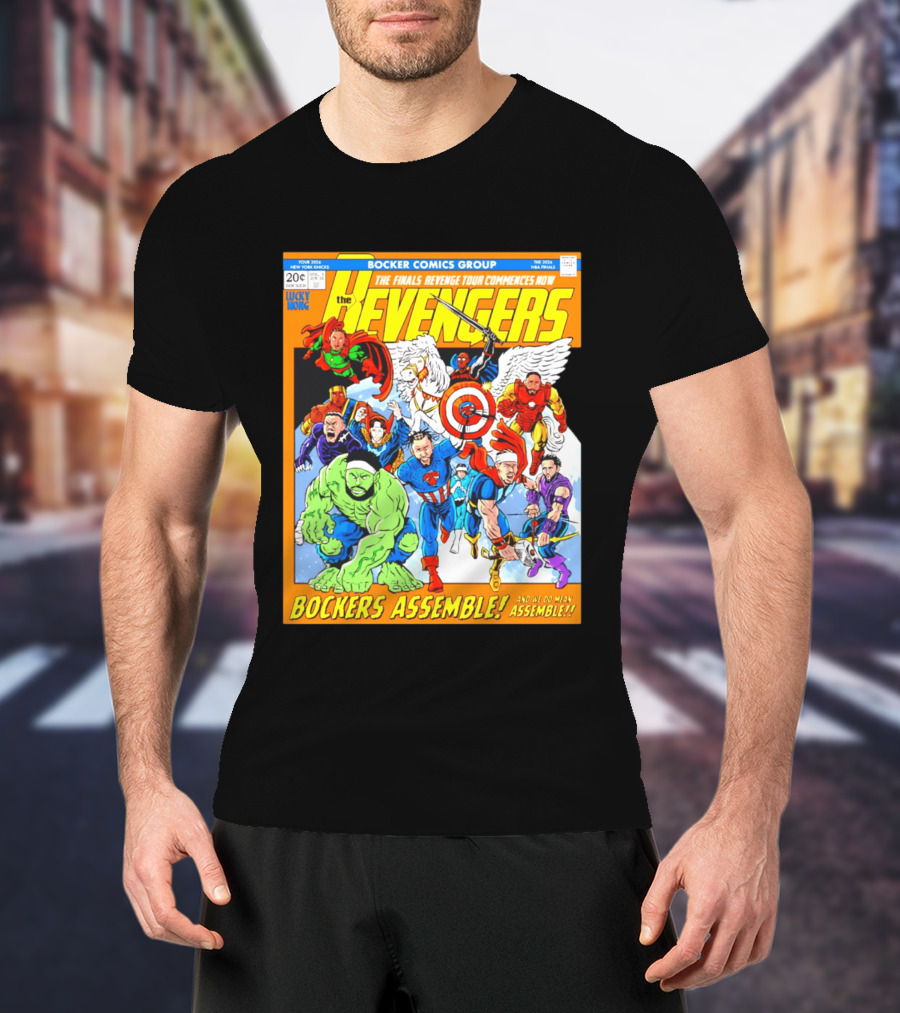 New York Knicks Bocker Comics Finals Revenge Tour Bockers Assemble T-Shirt