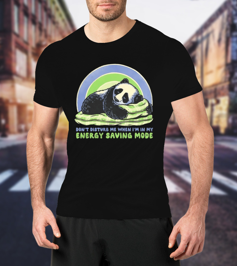 Panda Don't Disturb Me When I'm In My Energy Saving Mode T-Shirt