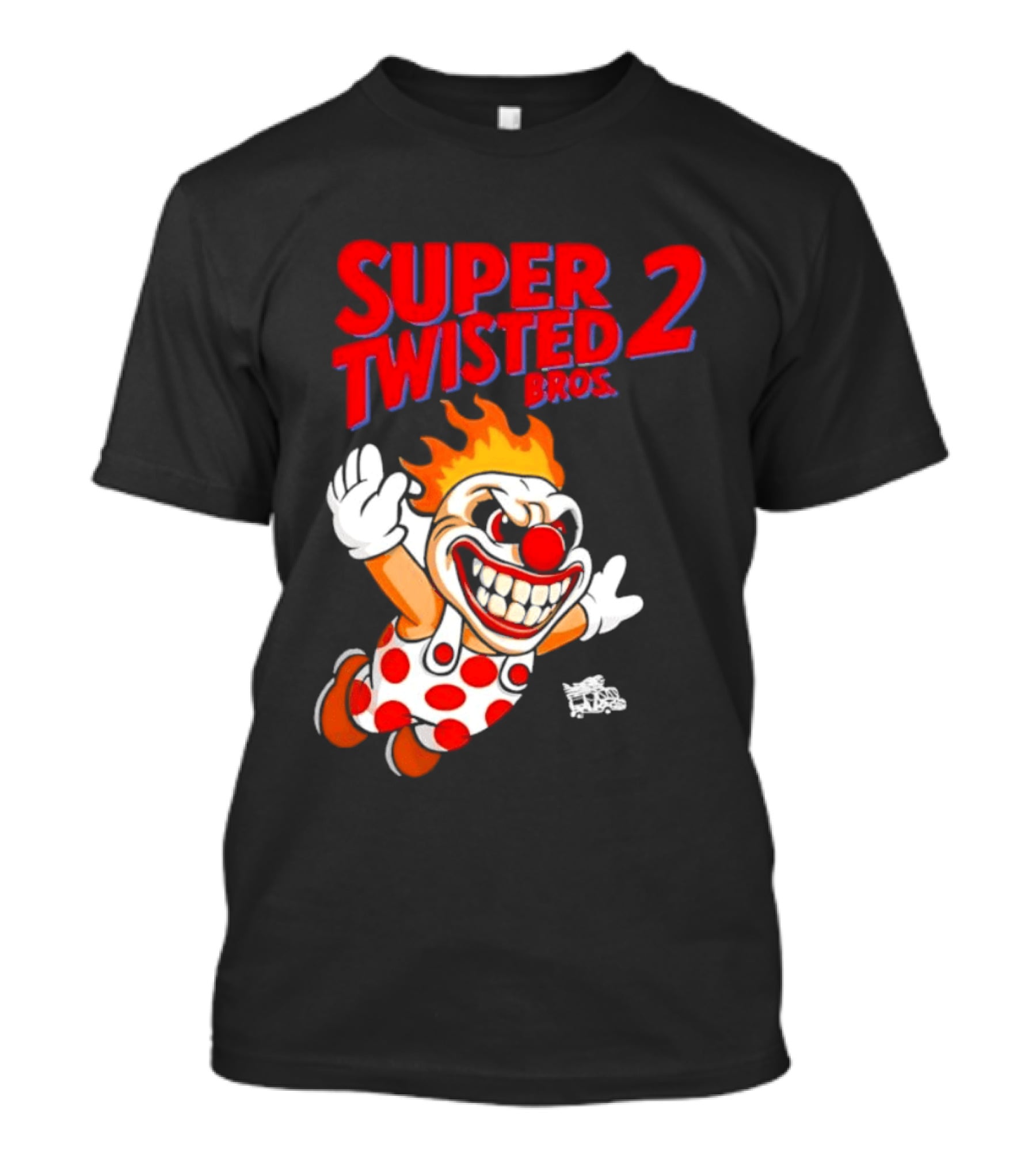 Super Twisted 2 Bros Sweet Tooth Twisted Metal Video Game Mashup T-Shirt