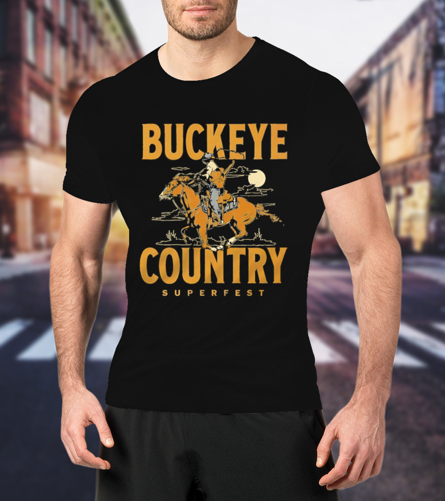 Buckeye Country Superfest Cowboy 2026 Columbus Ohio T-Shirt