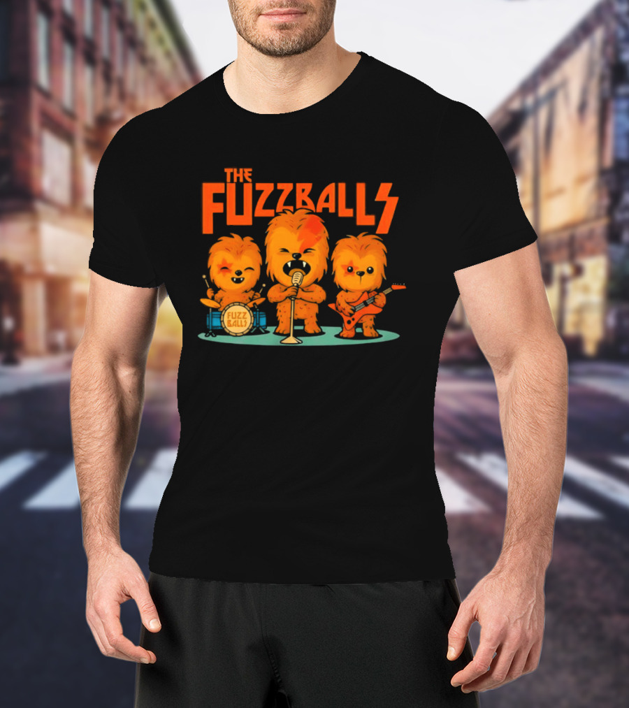 The Fuzzballs Chewbacca Star Wars Music Band T-Shirt