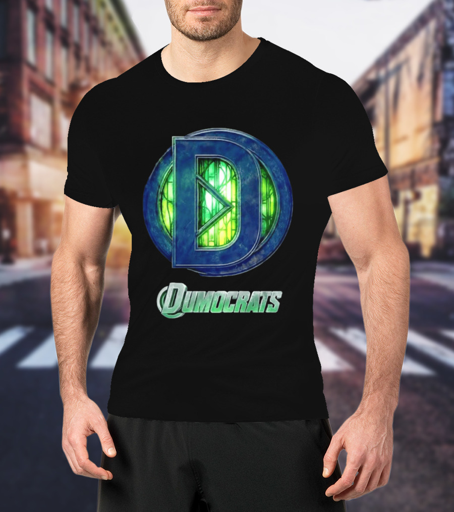 Dumocrats Political D Symbol Green Glass T-Shirt
