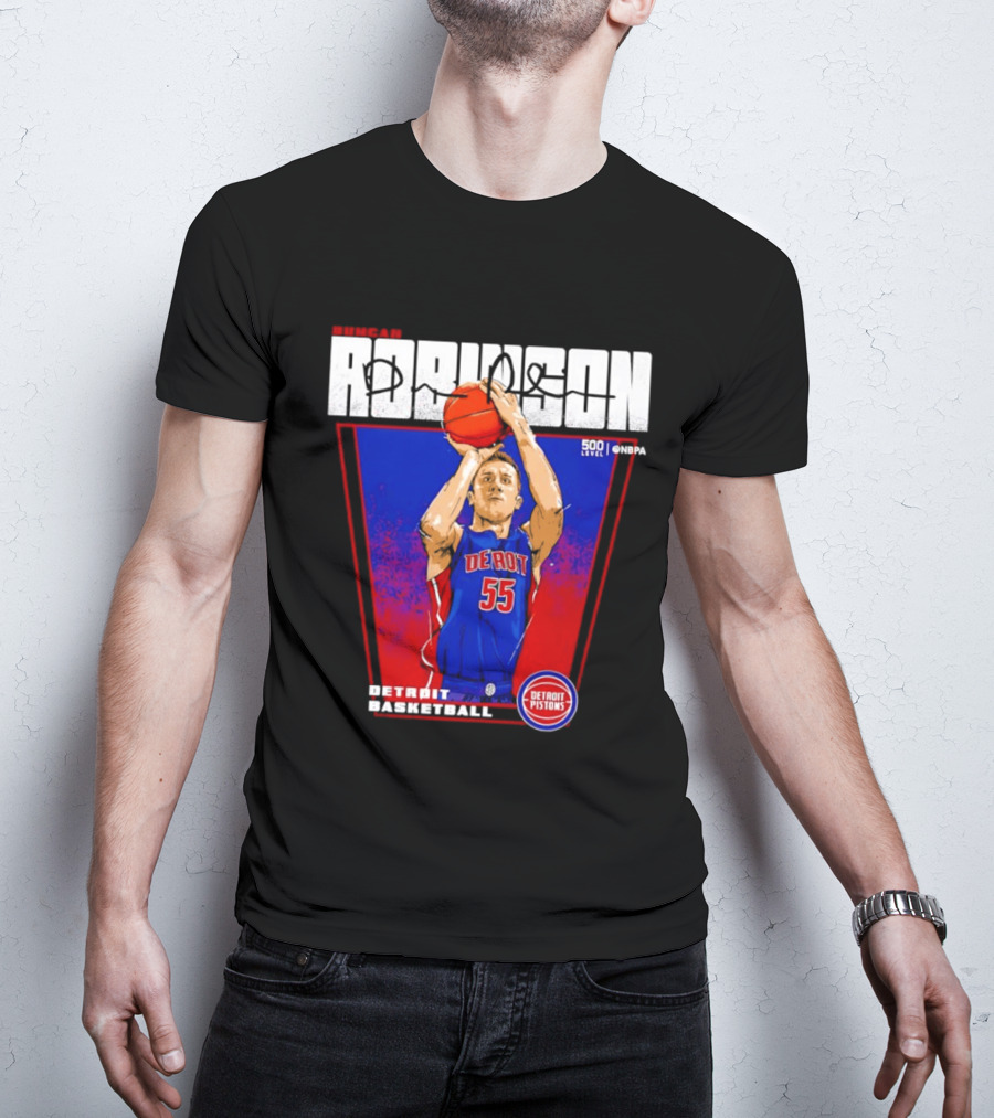 Duncan Robinson Detroit Pistons Basketball NBA Number 55 T-Shirt