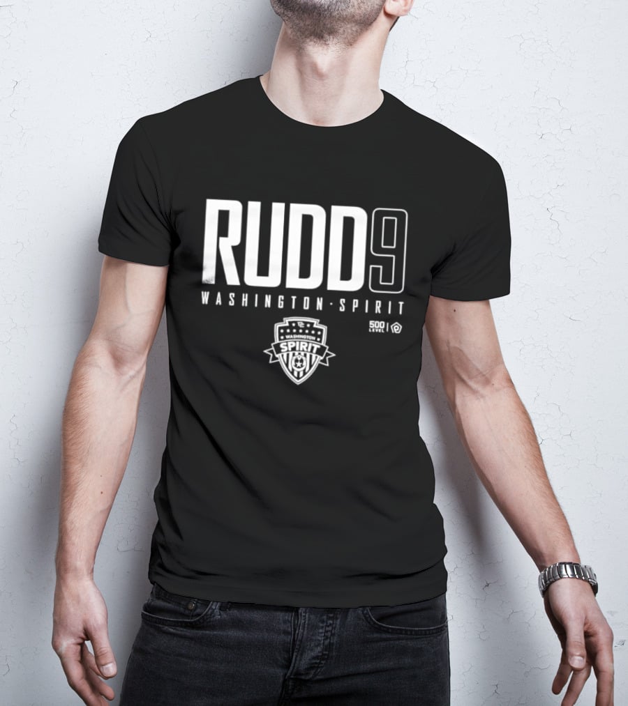 Rudd 9 Washington Spirit Soccer Team NWSL Crest T-Shirt