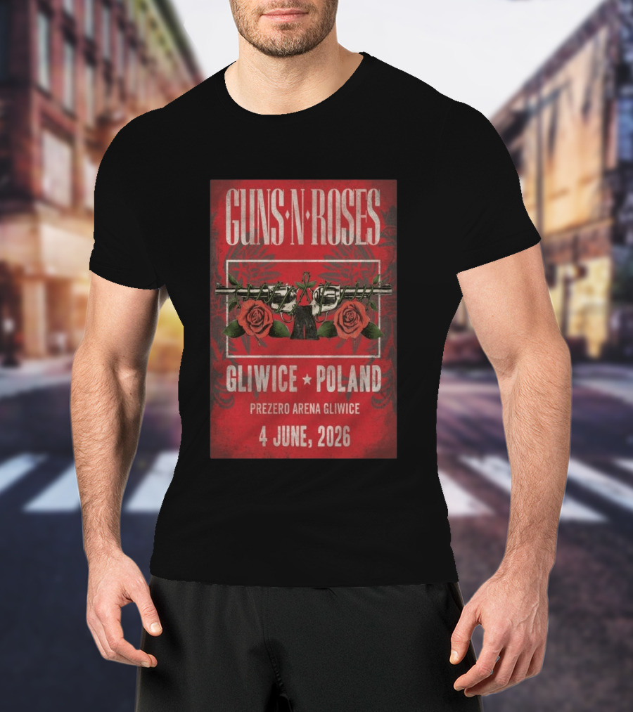 Guns N' Roses 2026 PreZero Arena Gliwice Poland Concert 4 June T-Shirt
