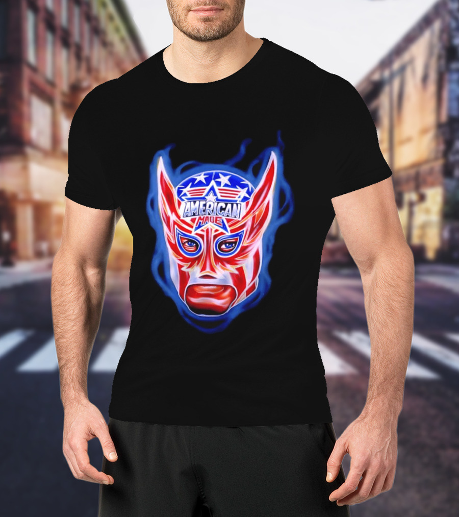 Cody Rhodes American Made Luchador Mask Star Spangled T-Shirt