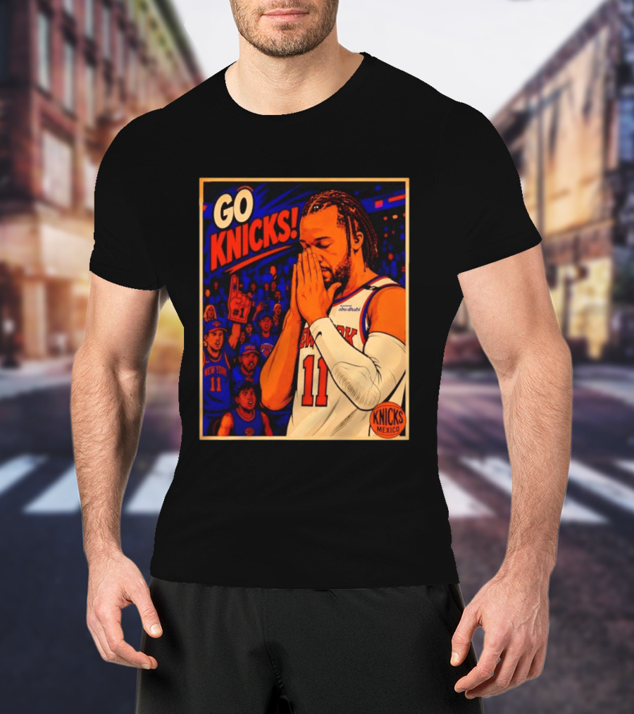 GO KNICKS Jalen Brunson New York Knicks 11 Mexico T-Shirt