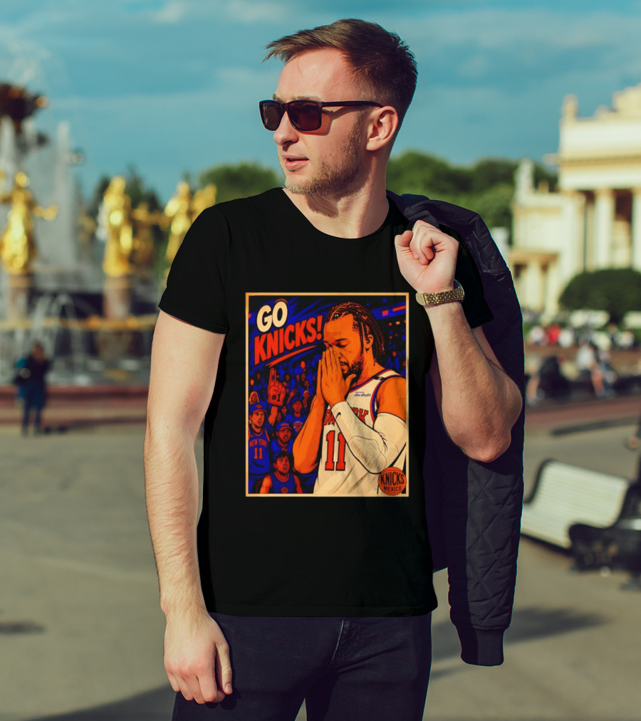 GO KNICKS Jalen Brunson New York Knicks 11 Mexico T-Shirt