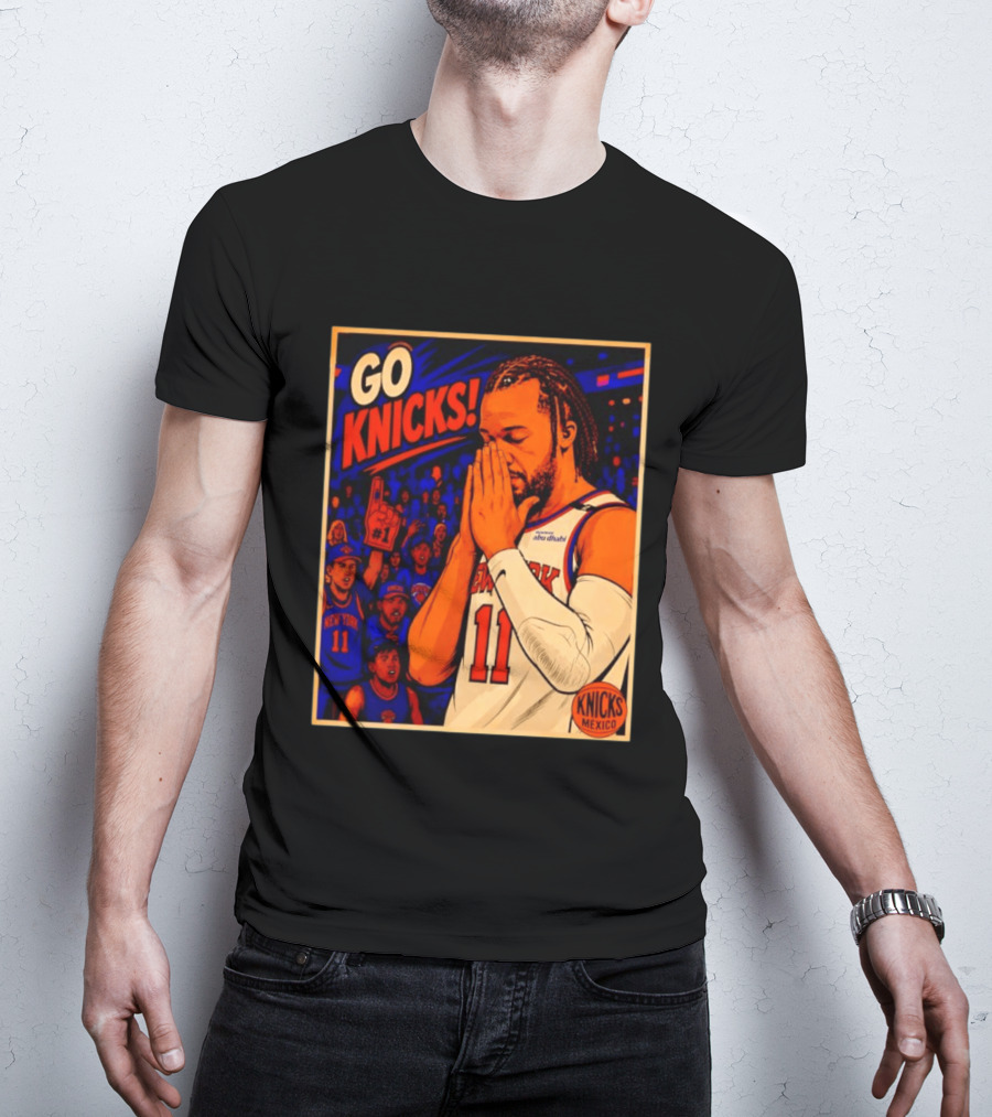 GO KNICKS Jalen Brunson New York Knicks 11 Mexico T-Shirt