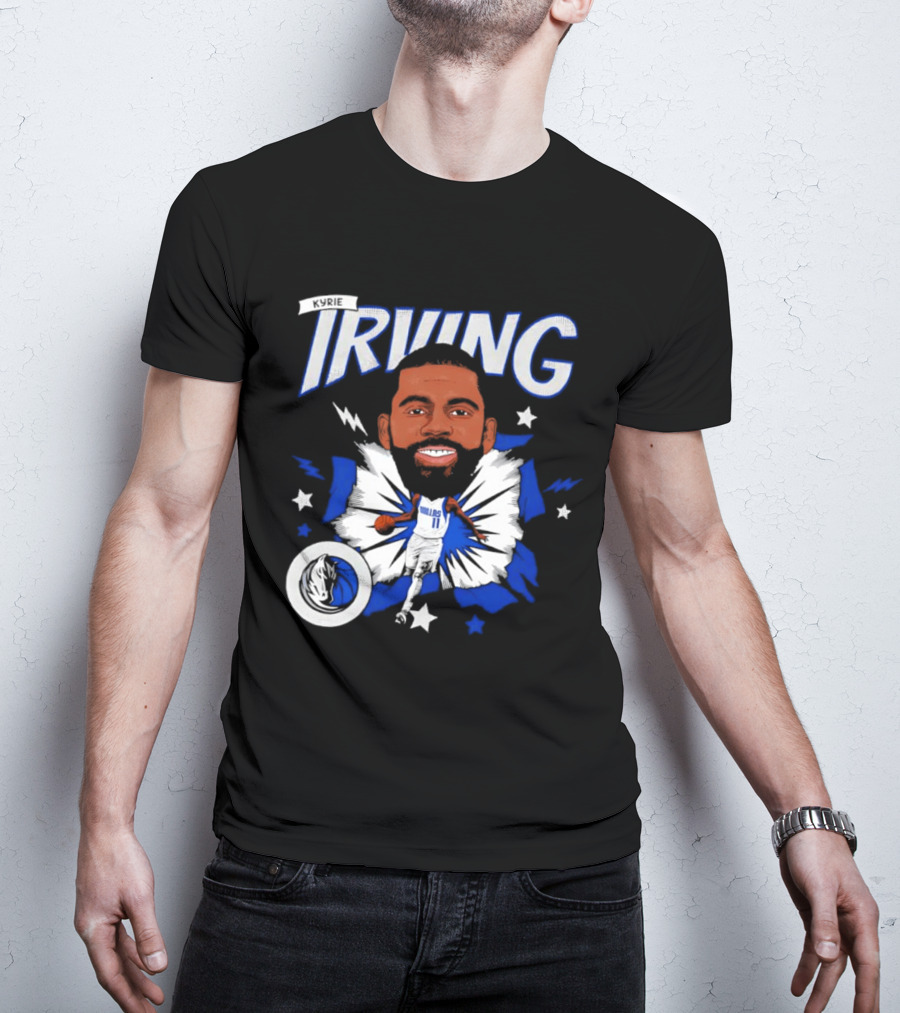 Kyrie Irving Dallas Mavericks NBA Number 11 Player Starburst T-Shirt