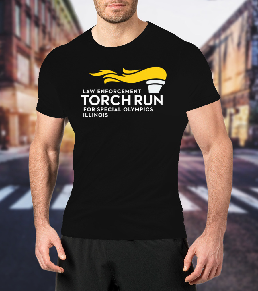 Law Enforcement Torch Run Special Olympics Illinois T-Shirt