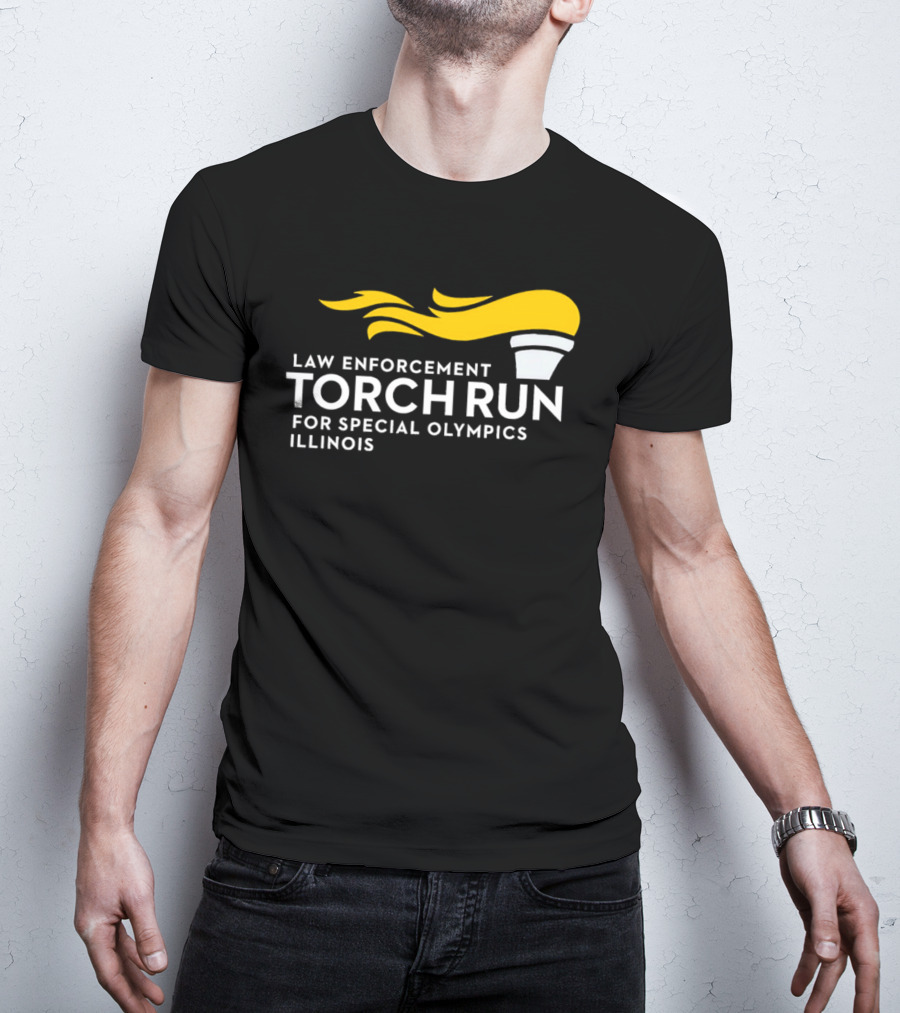 Law Enforcement Torch Run Special Olympics Illinois T-Shirt