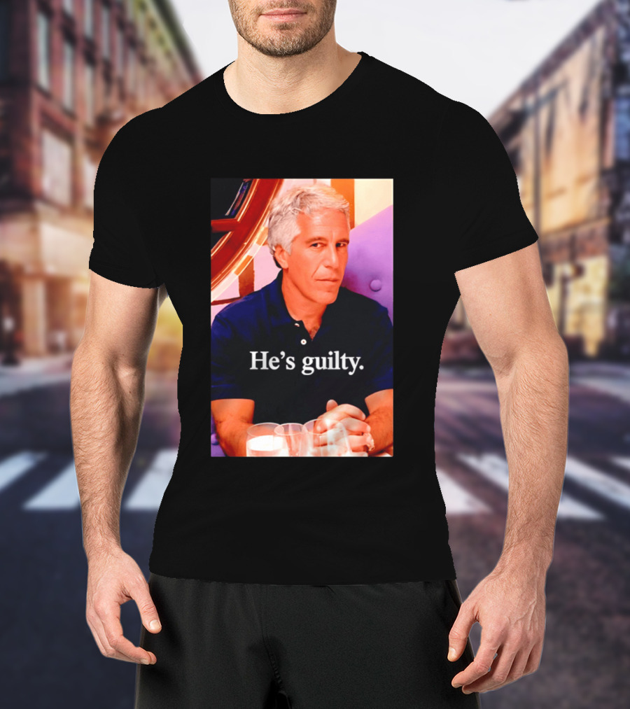 Lil Pump Epstein He's Guilty Controversial Meme T-Shirt