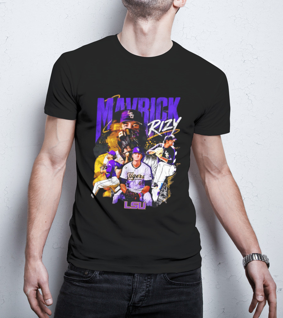 LSU Tigers Mavrick Rizy Baseball Collection T-Shirt