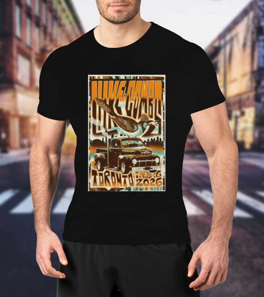 Luke Combs 2026 Tour Toronto June 5 6 Truck And Bird Skyline T-Shirt