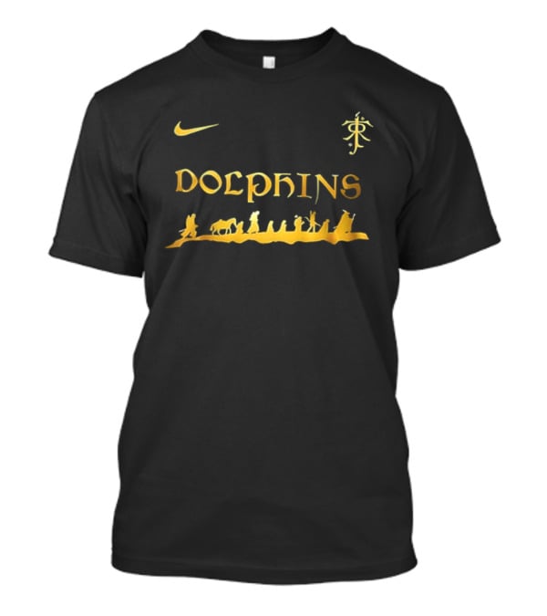 Nike Dolphins Miami X The Lord Of The Rings Two Sided T-Shirt