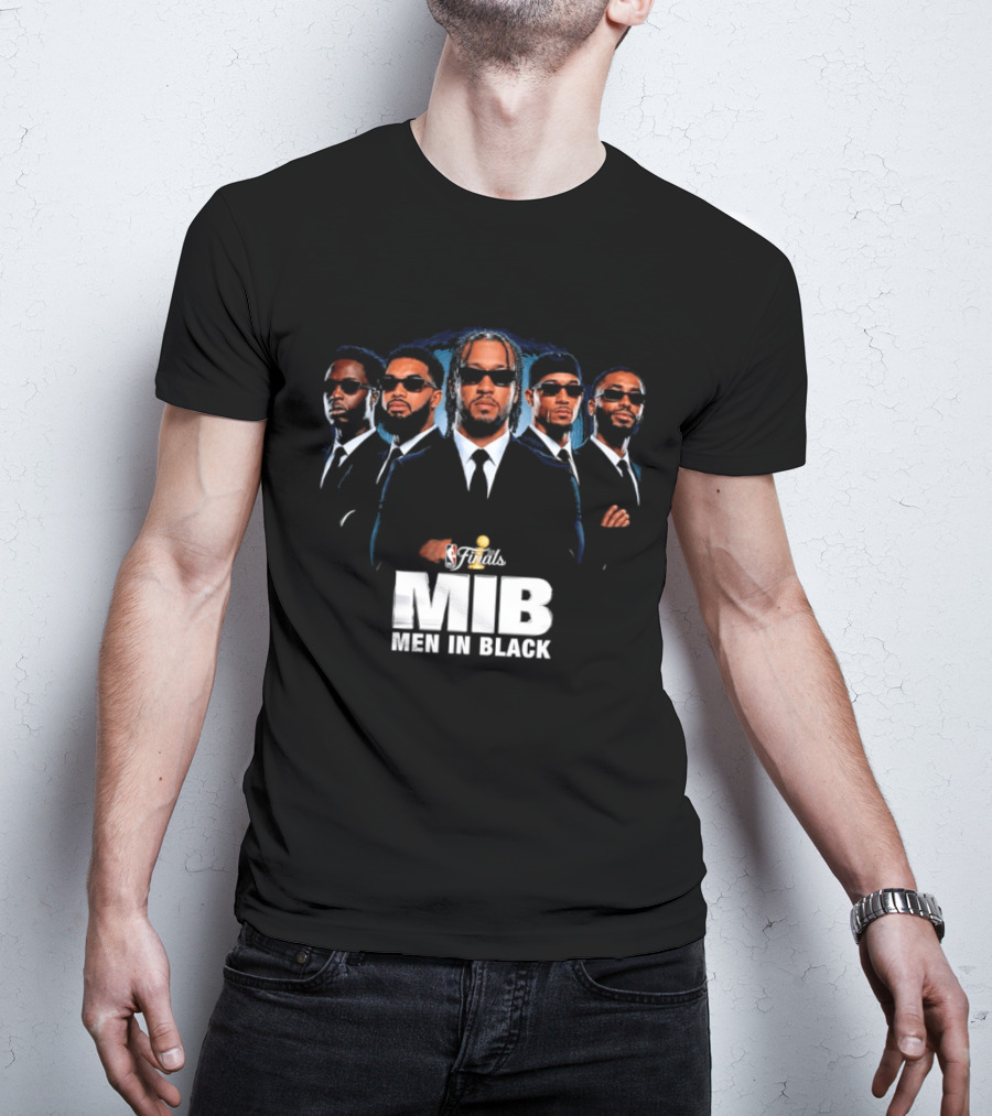 NBA Finals MIB Men In Black Jalen Brunson Josh Hart Mikal Bridges Donte DiVincenzo New York Knicks T-Shirt