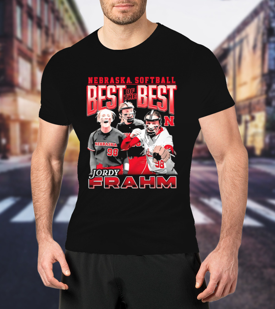 Nebraska Softball Best Of The Best Jordy Frahm 98 T-Shirt