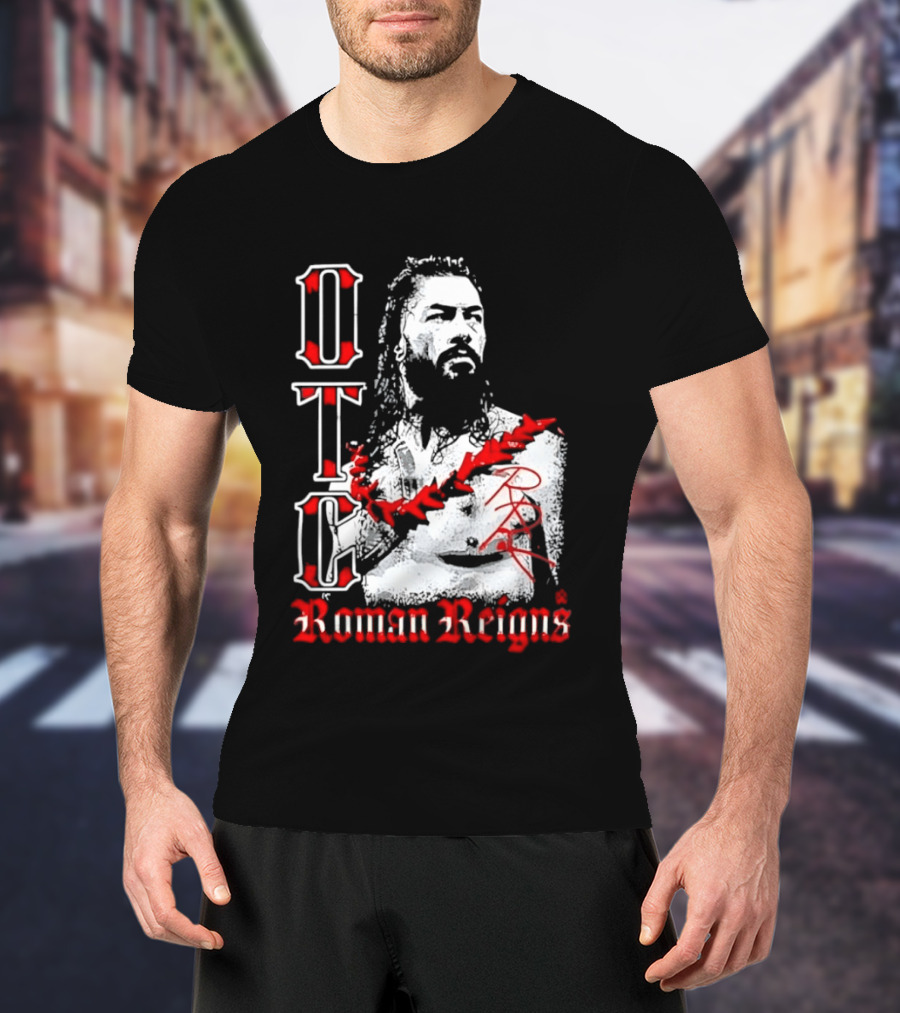 OTC Roman Reigns Wrestling Iconic Athlete T-Shirt