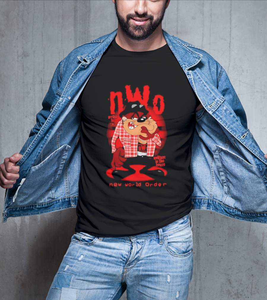 NWo Wolfpac Taz Tasmanian Devil New World Order Arriba La Raza T-Shirt