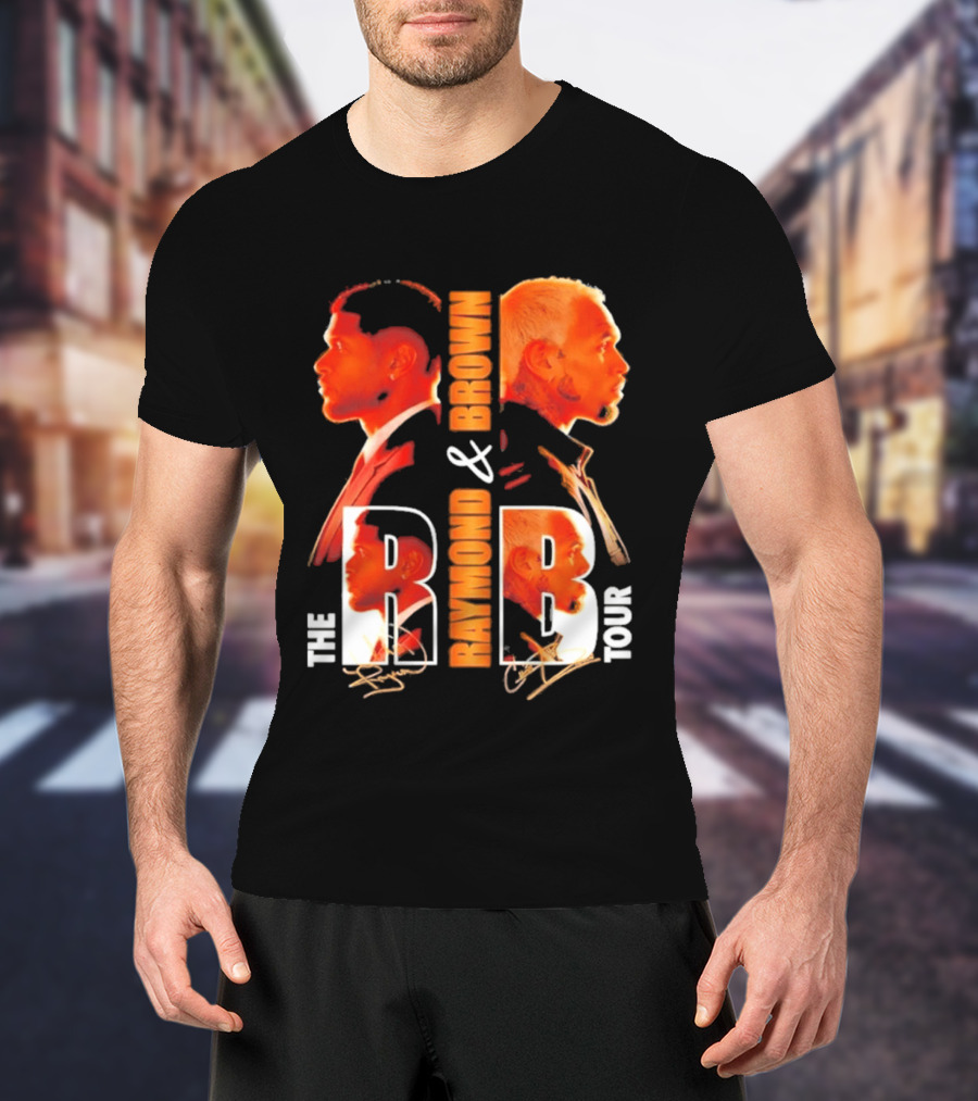 Usher Chris Brown Raymond & Brown The R B Tour Concert Signatures T-Shirt