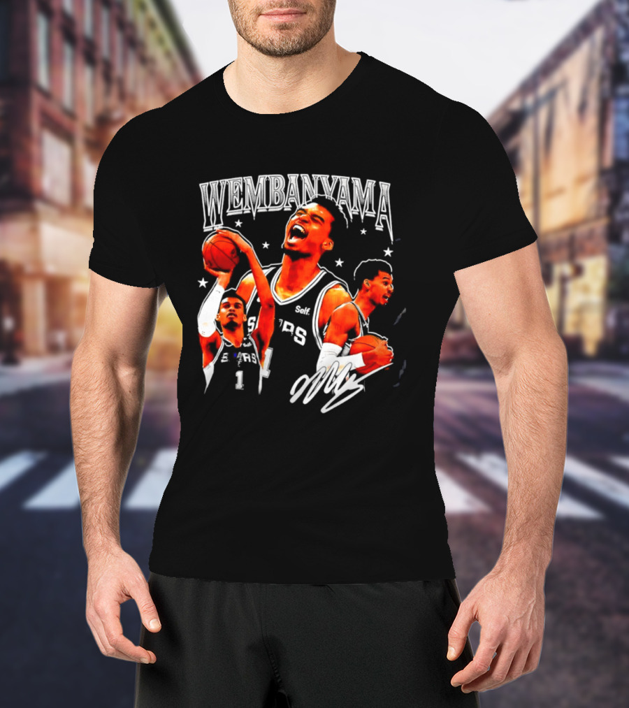 Victor Wembanyama San Antonio Spurs NBA Stars Basketball T-Shirt