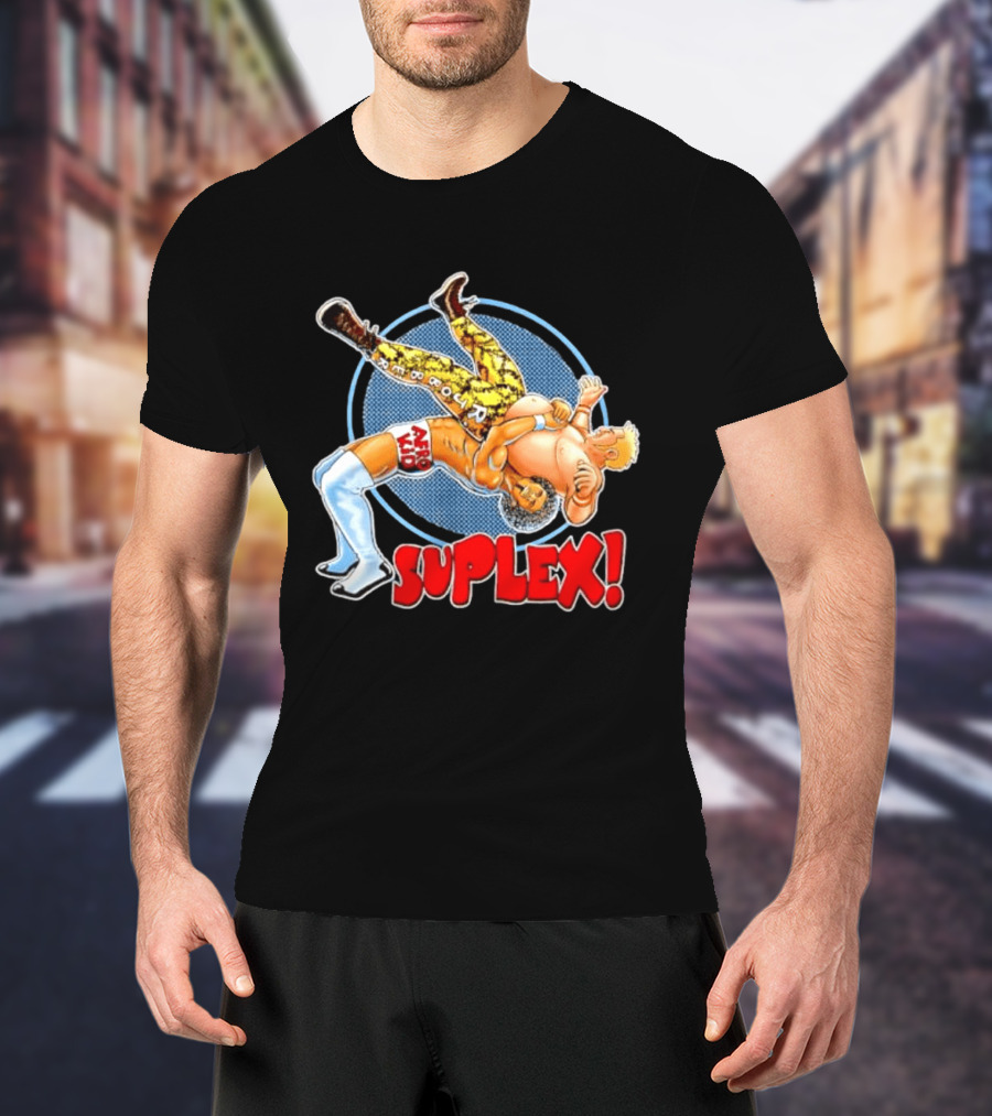 Afro Kid Wrestling Suplex Move T-Shirt