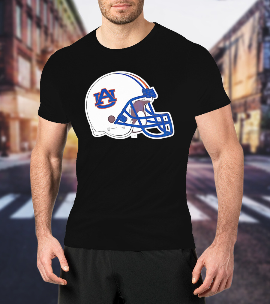 Auburn Tigers Football Helmet AU T-Shirt