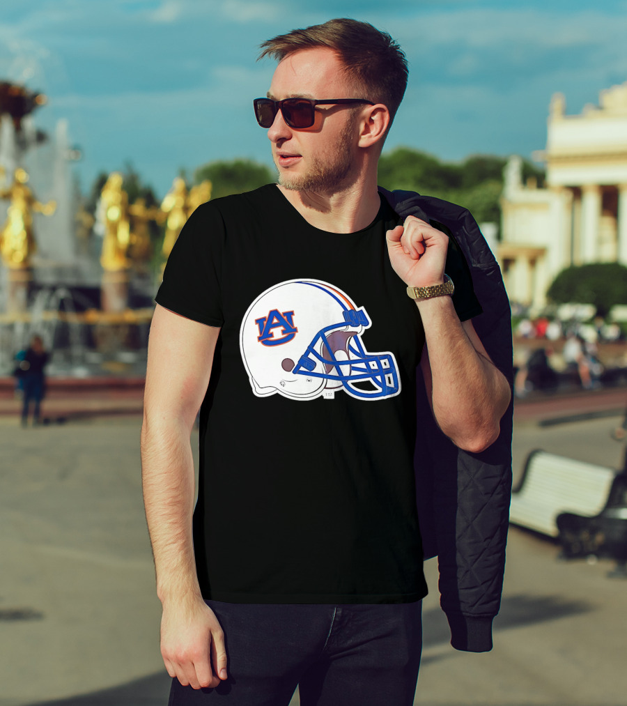Auburn Tigers Football Helmet AU T-Shirt