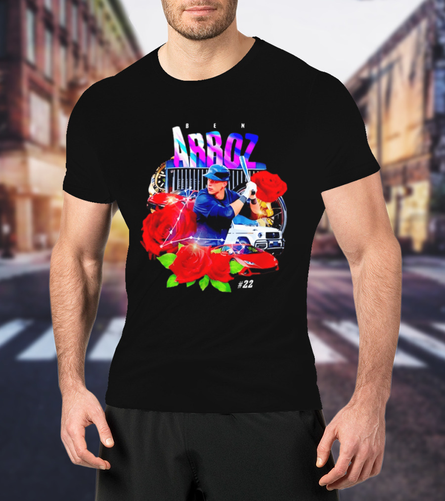 Ben Arroz New York Yankees Aaron Judge MLB 22 Luxury Sports Supercar Rose T-Shirt