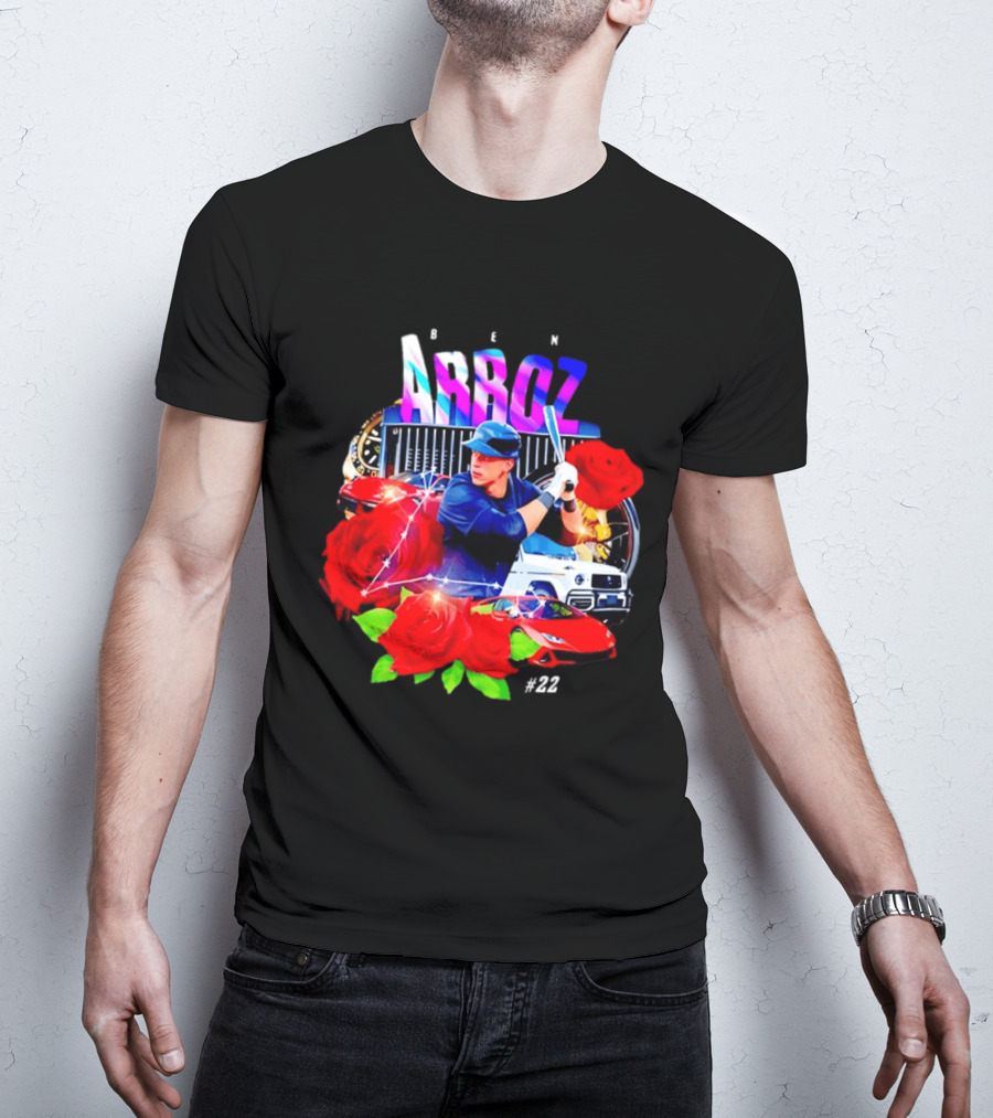 Ben Arroz New York Yankees Aaron Judge MLB 22 Luxury Sports Supercar Rose T-Shirt