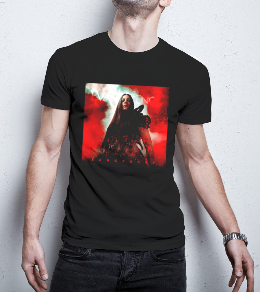 Evanescence Sanctuary Red Atmospheric Album Cover T-Shirt
