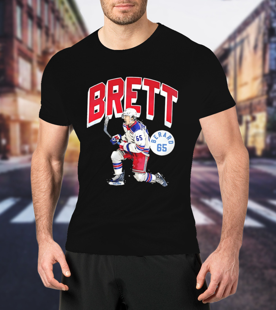 Brett Berard 65 New York Rangers Hockey T-Shirt