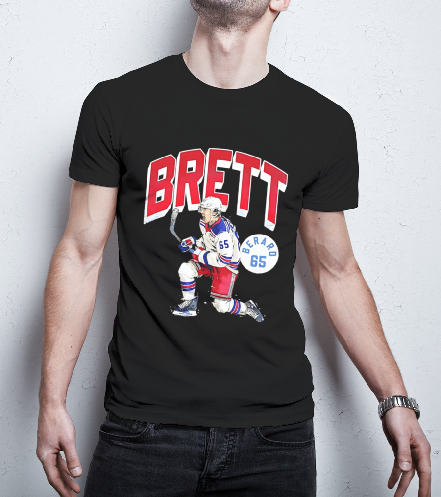 Brett Berard 65 New York Rangers Hockey T-Shirt