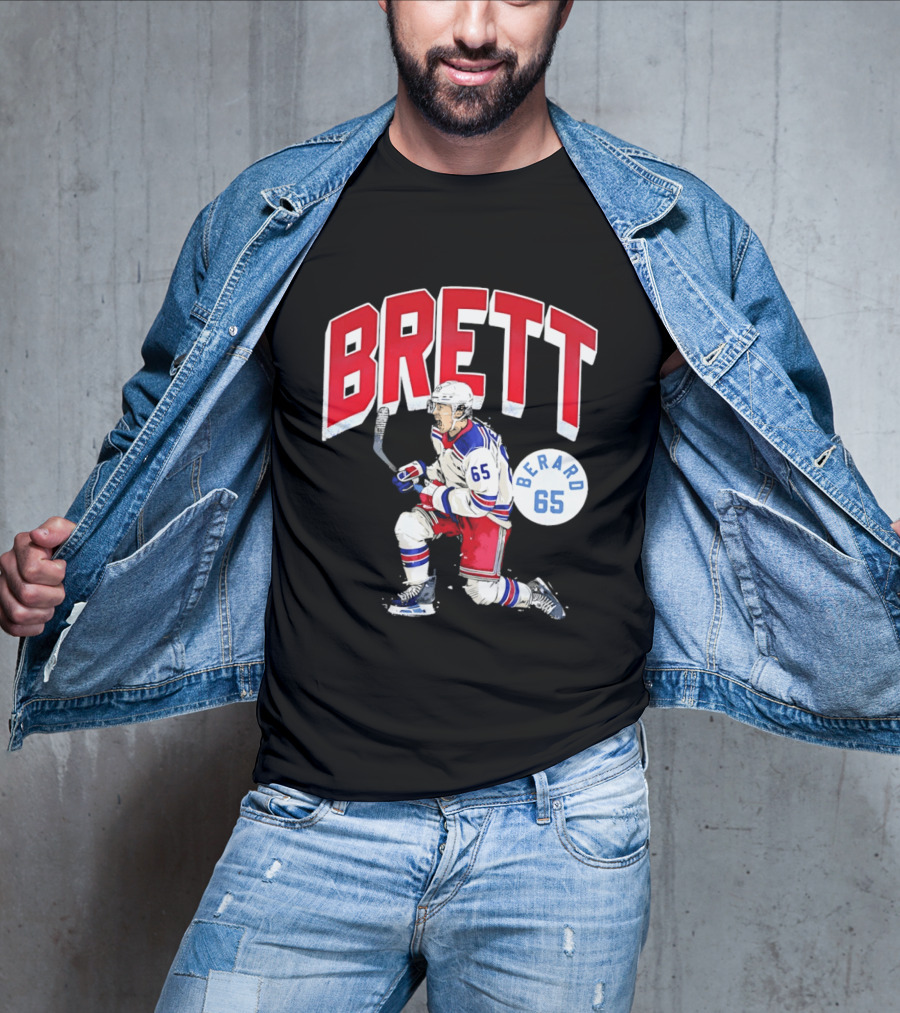 Brett Berard 65 New York Rangers Hockey T-Shirt