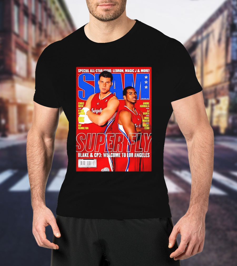 SLAM Magazine Super Fly Blake Griffin Chris Paul Welcome To Lob Angeles T-Shirt