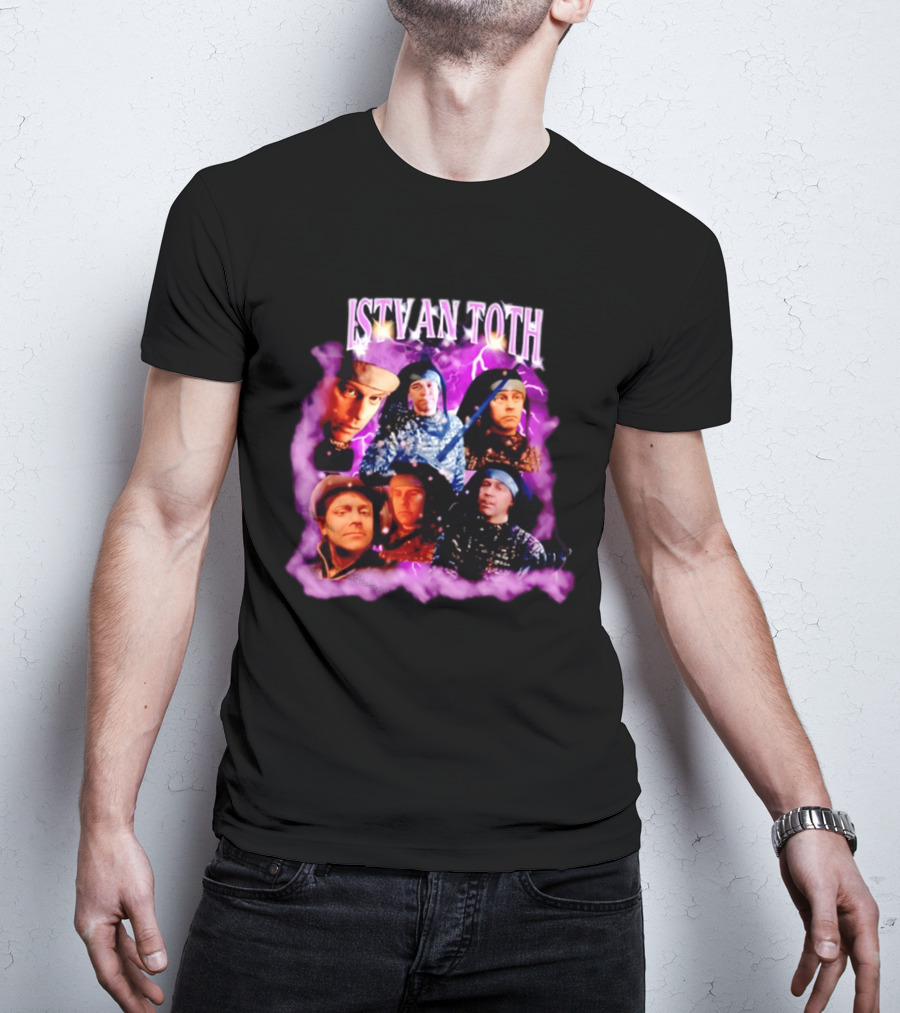 ISTVAN TOTH Lightning Expressions And Artistic Mood Collage T-Shirt